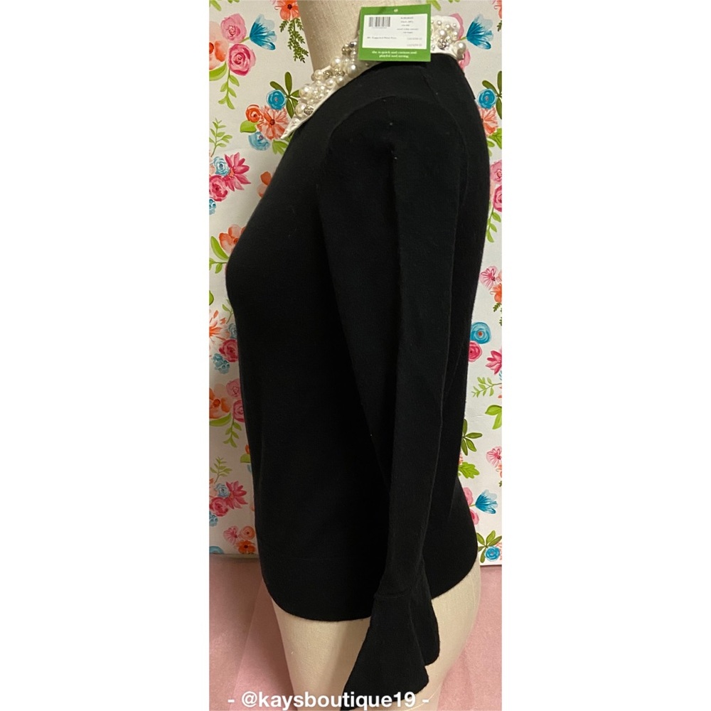 NWT kate spade Pearl Collar Sweater Size XXS - Picture 4 of 8